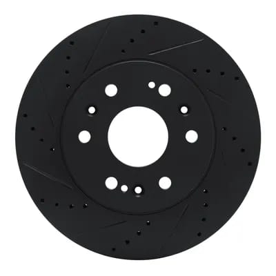 Dynamic Friction Company Brake Rotor - Drilled and Slotted - Black 63348050L
