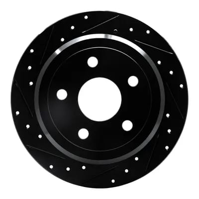 Dynamic Friction Company Brake Rotor - Drilled and Slotted - Black 63342029L