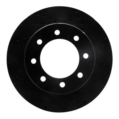 Dynamic Friction Company Brake Rotor - Drilled and Slotted - Black 63340110R