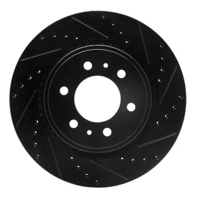 Dynamic Friction Company Brake Rotor - Drilled and Slotted - Black 63354204R
