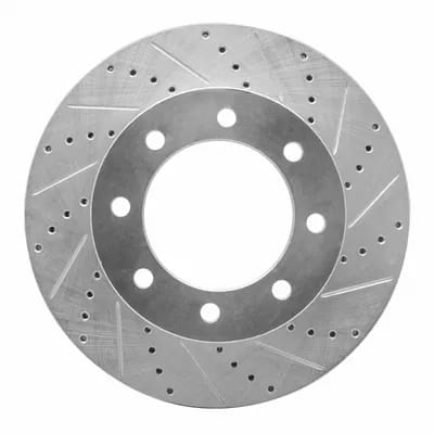 Dynamic Friction Company Brake Rotor - Drilled and Slotted - Silver 63154223R