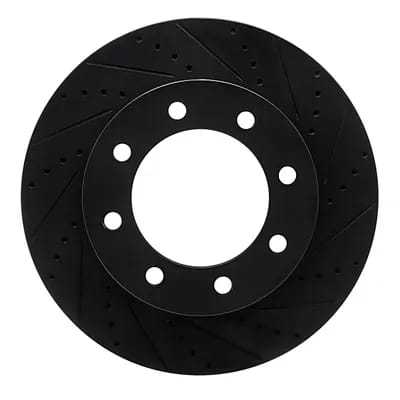 Dynamic Friction Company Brake Rotor - Drilled and Slotted - Black 63354223R