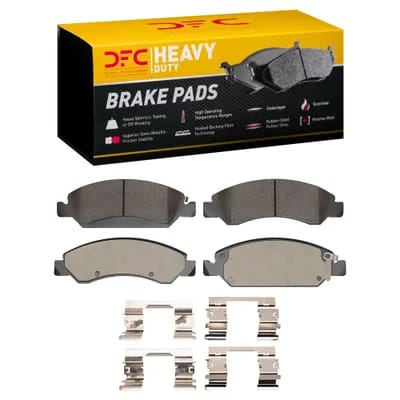 Dynamic Friction Company Heavy-Duty Brake Pads with Hardware Kit 1214136301