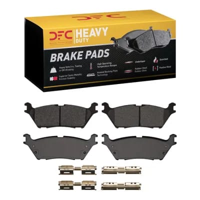 Dynamic Friction Company Heavy-Duty Brake Pads with Hardware Kit 1214179001