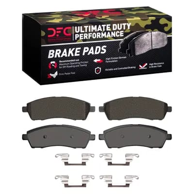 Dynamic Friction Company Ultimate Duty Performance Brake Pads with  Hardware Kit 1400075701
