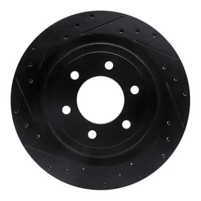 Dynamic Friction Company Brake Rotor - Drilled and Slotted - Black 63354288L