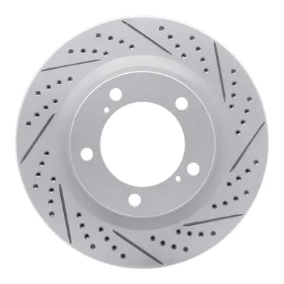 Dynamic Friction Company Geoperformance Rotor - Drilled and Slotted 83076136R