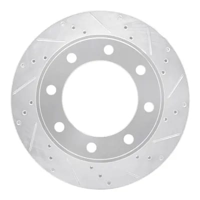Dynamic Friction Company Brake Rotor - Drilled and Slotted - Silver 63154174R