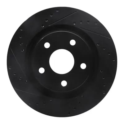 Dynamic Friction Company Brake Rotor - Drilled and Slotted - Black 63342033L