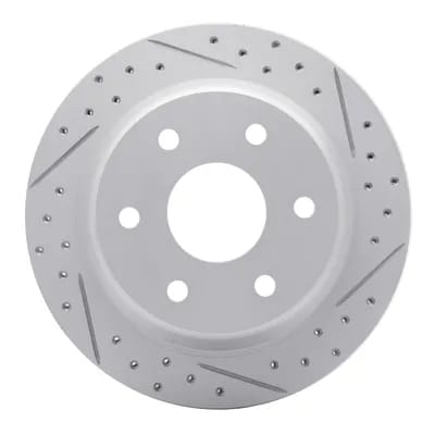 Dynamic Friction Company Geoperformance Rotor - Drilled and Slotted 83048037R