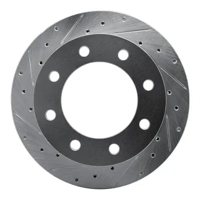 Dynamic Friction Company Brake Rotor - Drilled and Slotted - Silver 63154161L