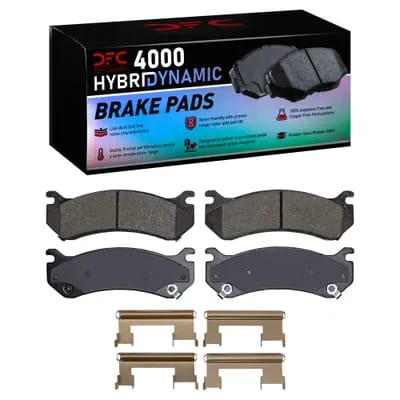 Dynamic Friction Company 4000 HybriDynamic Brake Pads With Hardware Kit 4000078501