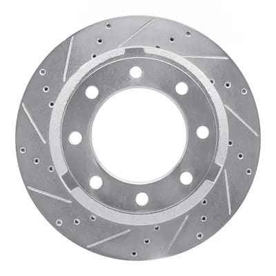 Dynamic Friction Company Brake Rotor - Drilled and Slotted - Silver 63154227L