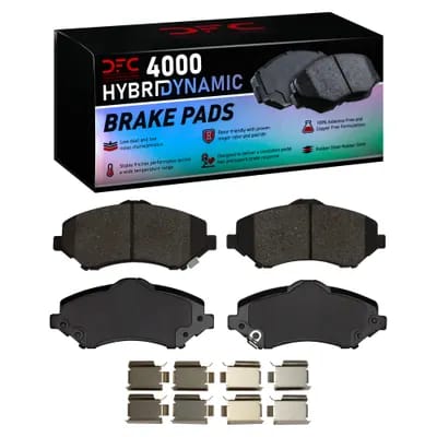 Dynamic Friction Company 4000 HybriDynamic Brake Pads With Hardware Kit 4000127301