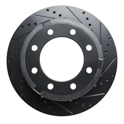 Dynamic Friction Company Brake Rotor - Drilled and Slotted - Black 63354227R
