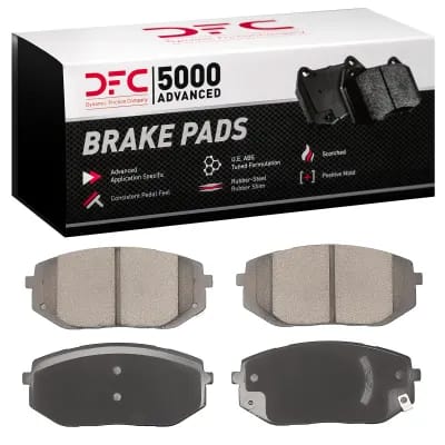 Dynamic Friction Company 4000 HybriDynamic Brake Pads Without Hardware Kit 4000239800