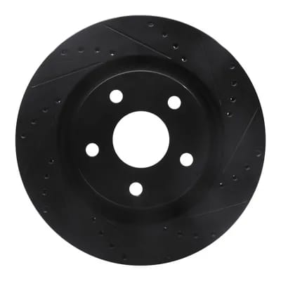 Dynamic Friction Company Brake Rotor - Drilled and Slotted - Black 63342033R