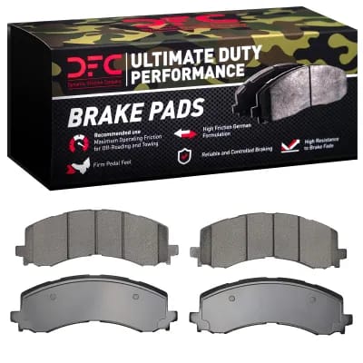 Dynamic Friction Company Ultimate Duty Performance Brake Pads without Hardware Kit 1400238200