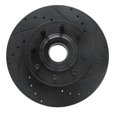 Dynamic Friction Company Brake Rotor - Drilled and Slotted - Black 63354224R