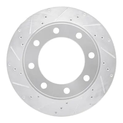 Dynamic Friction Company Brake Rotor - Drilled and Slotted - Silver 63154174L