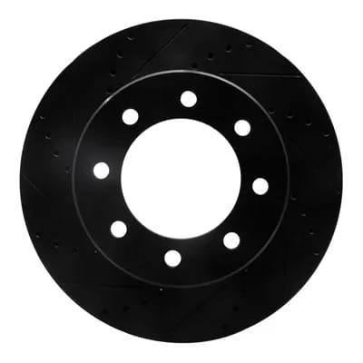 Dynamic Friction Company Brake Rotor - Drilled and Slotted - Black 63340110L