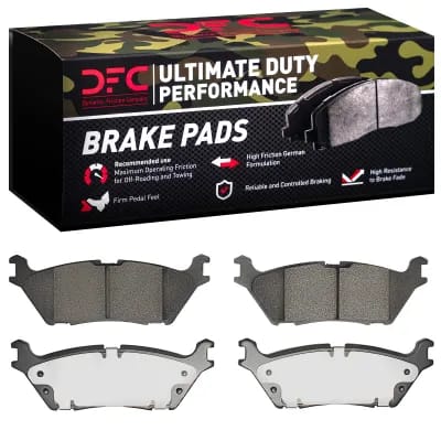 Dynamic Friction Company Ultimate Duty Performance Brake Pads without Hardware Kit 1400179000