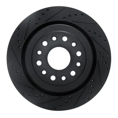 Dynamic Friction Company Brake Rotor - Drilled and Slotted - Black 63340121L