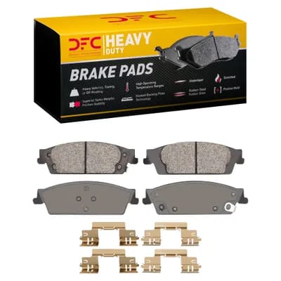 Dynamic Friction Company Heavy-Duty Brake Pads with Hardware Kit 1214119412