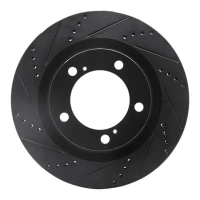 Dynamic Friction Company Brake Rotor - Drilled and Slotted - Black 63376136L