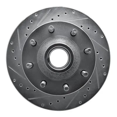 Dynamic Friction Company Brake Rotor - Drilled and Slotted - Silver 63154190L