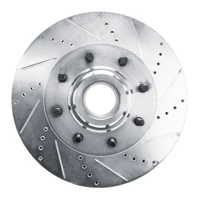 Dynamic Friction Company Brake Rotor - Drilled and Slotted - Silver 63154224R