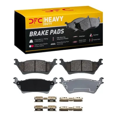 Dynamic Friction Company Heavy-Duty Brake Pads with Hardware Kit 1214160201