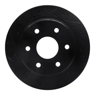 Dynamic Friction Company Brake Rotor - Drilled and Slotted - Black 63348041L