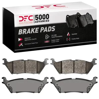 Dynamic Friction Company 5000 Advanced Brake Pads Without Hardware Kit 1552179000