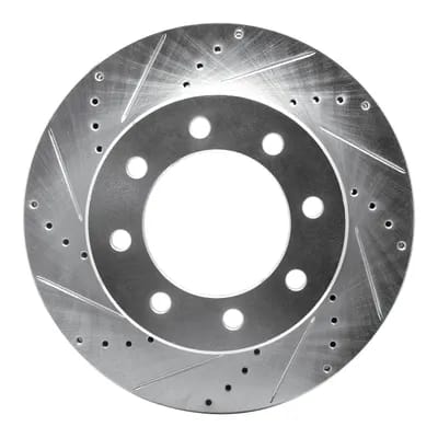 Dynamic Friction Company Brake Rotor - Drilled and Slotted - Silver 63140110L
