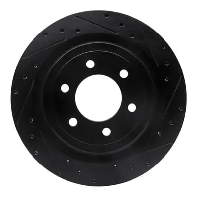 Dynamic Friction Company Brake Rotor - Drilled and Slotted - Black 63354288R