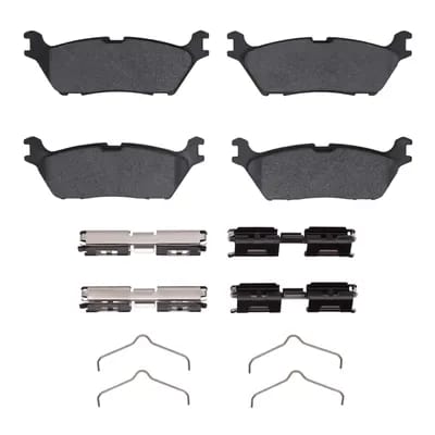 Dynamic Friction Company Ultimate Duty Performance Brake Pads with  Hardware Kit 1400238301