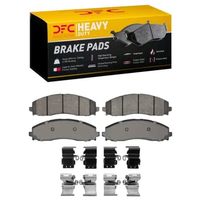 Dynamic Friction Company Heavy-Duty Brake Pads with Hardware Kit 1214249101