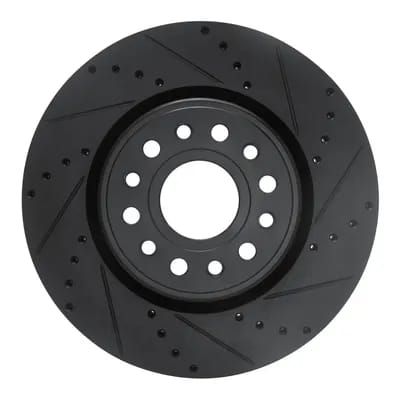 Dynamic Friction Company Brake Rotor - Drilled and Slotted - Black 63340120R