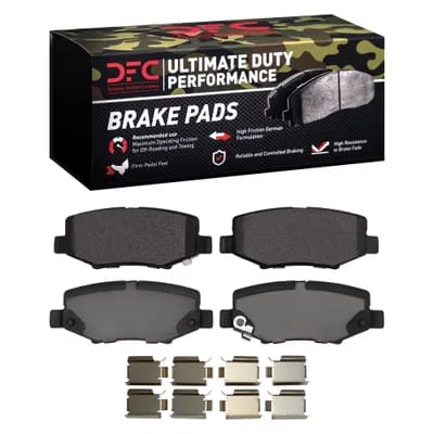 Dynamic Friction Company Ultimate Duty Performance Brake Pads with  Hardware Kit 1400127401
