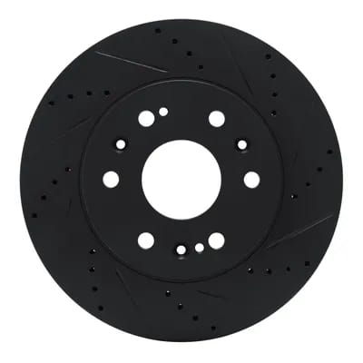 Dynamic Friction Company Brake Rotor - Drilled and Slotted - Black 63348050R