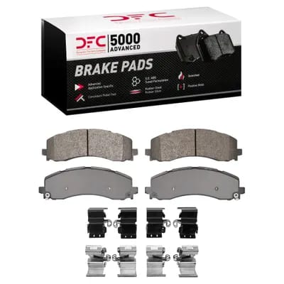 Dynamic Friction Company 5000 Advance Brake Pads With Hardware Kit 1551222501