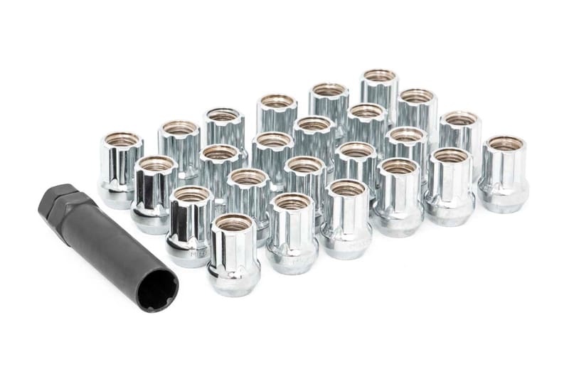 M12 x 1.5 Lug Nut Set of 24 |Chrome | Open End