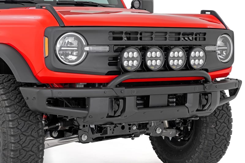 Light Bar Mount | 6.5 Inch Round LED (Quad) | OE Modular Steel | Ford Bronco (21-26)
