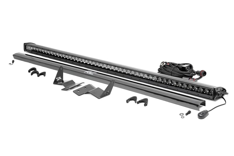 LED Light Kit | Upper Windshield | 50" Black Single Row | Ford Bronco (21-26)