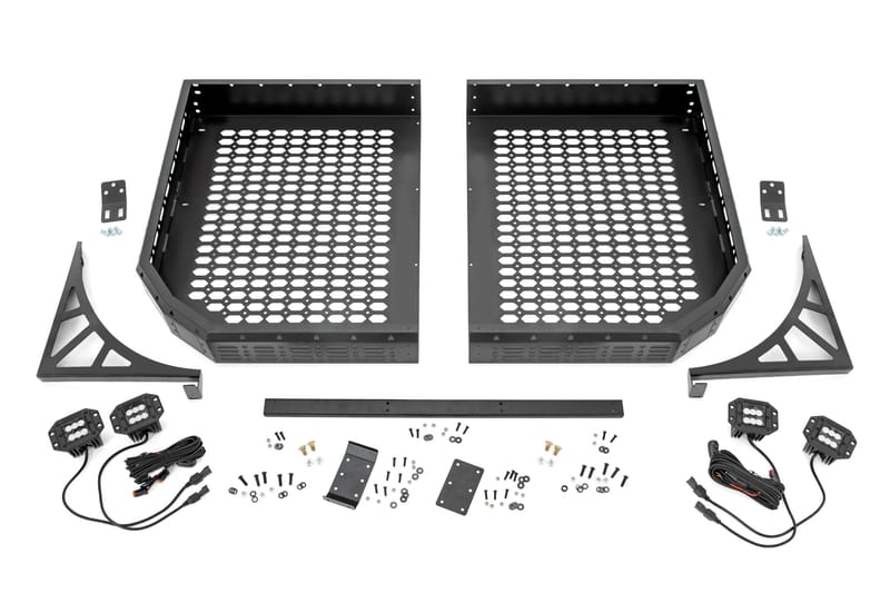 Cargo Rack | Dual 2" Black LED Pairs | Flush Mount | CFMOTO UFORCE 1000