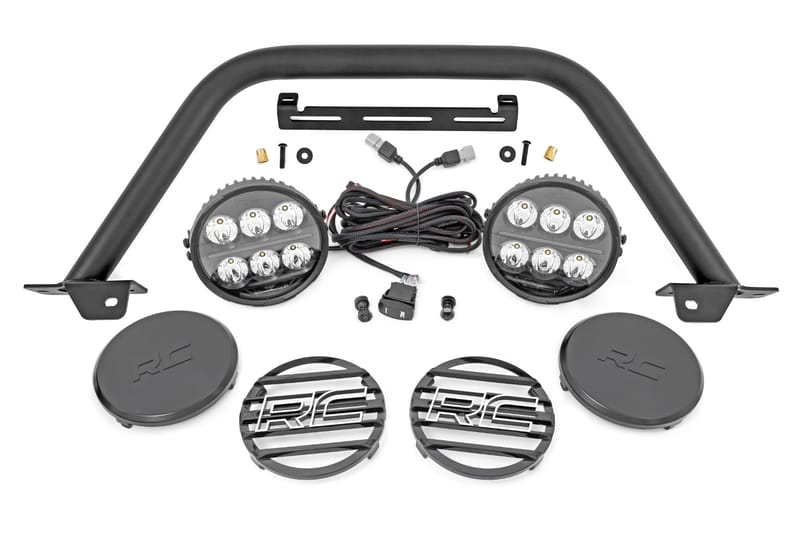 Safari Bar | 6.5 Inch Round LED | OE Modular Steel | Ford Bronco 4WD (21-26)