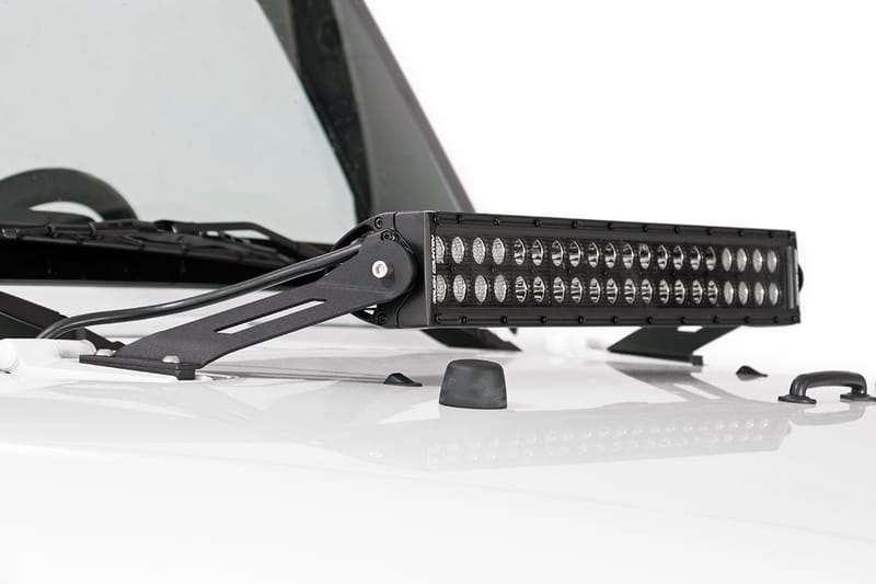 LED Light Mount | Hood | 20" | Jeep Wrangler JK/Wrangler Unlimited (07-18)