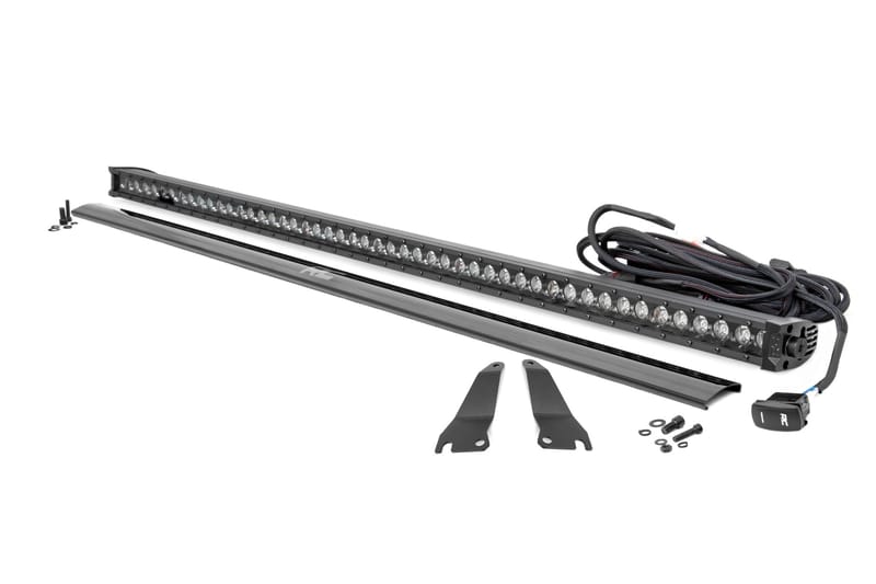 LED Light Kit | Cage Mount | 50" Black Single Row | Kawasaki Teryx 4 1000/Teryx4 800