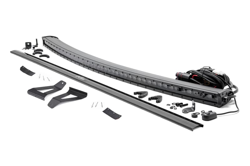 LED Light Kit | Windshield Mount | 50" BLK Single Row | Jeep Cherokee XJ (84-01)